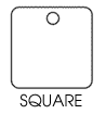 Standard Square Metal Tag