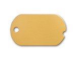 Rounded End Brass Tag w/ notch
