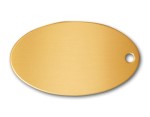 Oval Shaped Brass Tag