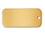 Rectangle Shaped Brass Tag