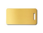 Rectangle Shaped Brass Tag w/ slot