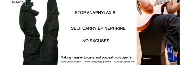 epipen no more excuses! carry epipen on you by omaxcare
