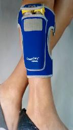 holder for epipens as soft and comfortable as sports bands LegBuddy by OmaxCare