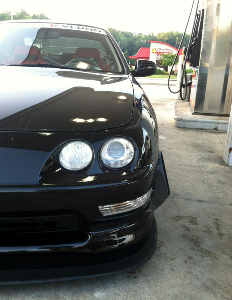 JDM First Molding Small Carbon Fiber Canards USDM 9801 DC2 Integra