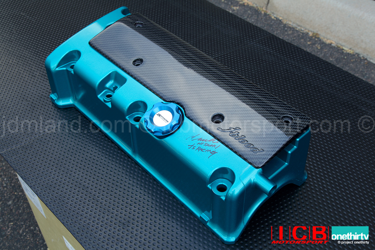 ICB Japan + JBlood K20A Twill Carbon Fiber Coil Pack Cover