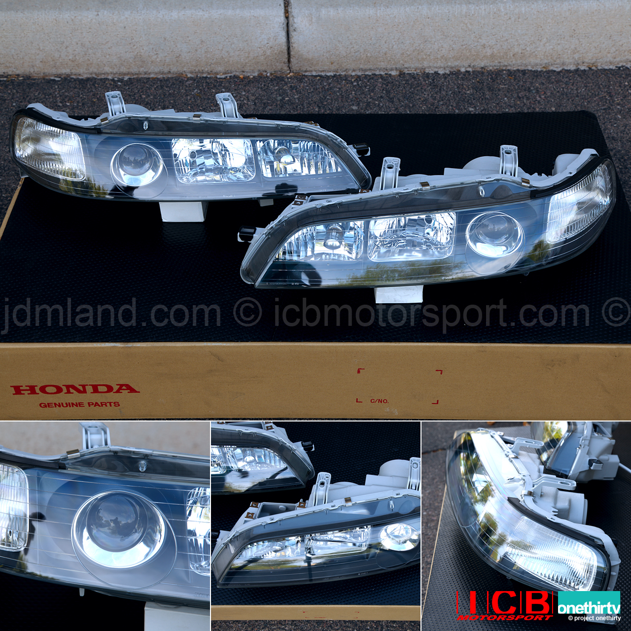 JDM DC2 Integra DC2 ITR Black Housing HID Headlights (Housing Only)