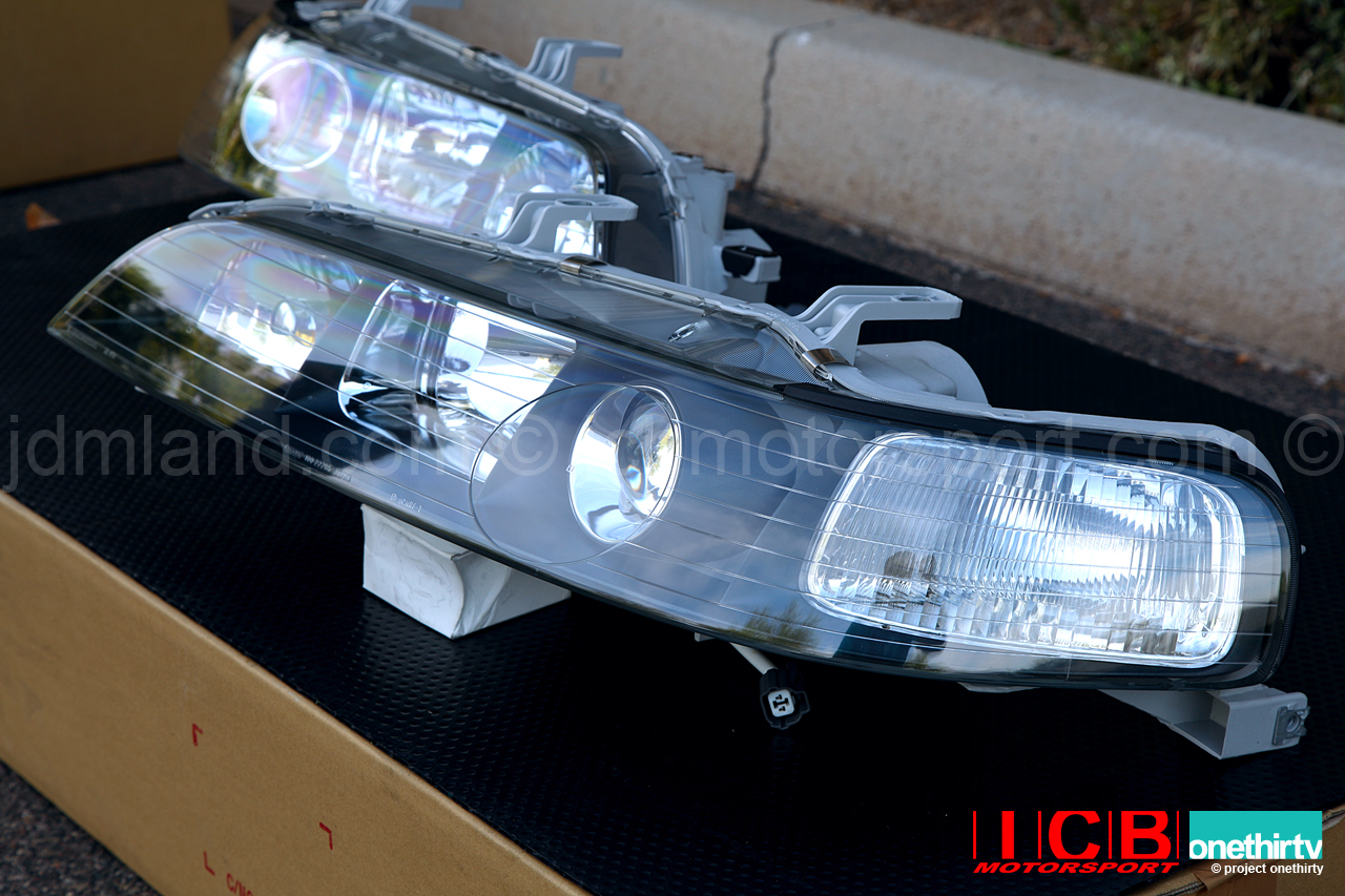 JDM DC2 Integra DC2 ITR Black Housing HID Headlights (Housing Only)