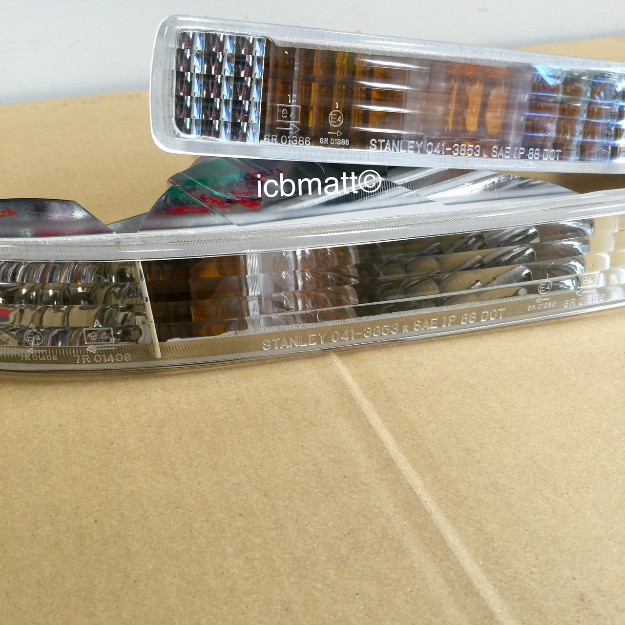 JDM/USDM NA1 9101 NSX Clear Front Bumper Turn Signals
