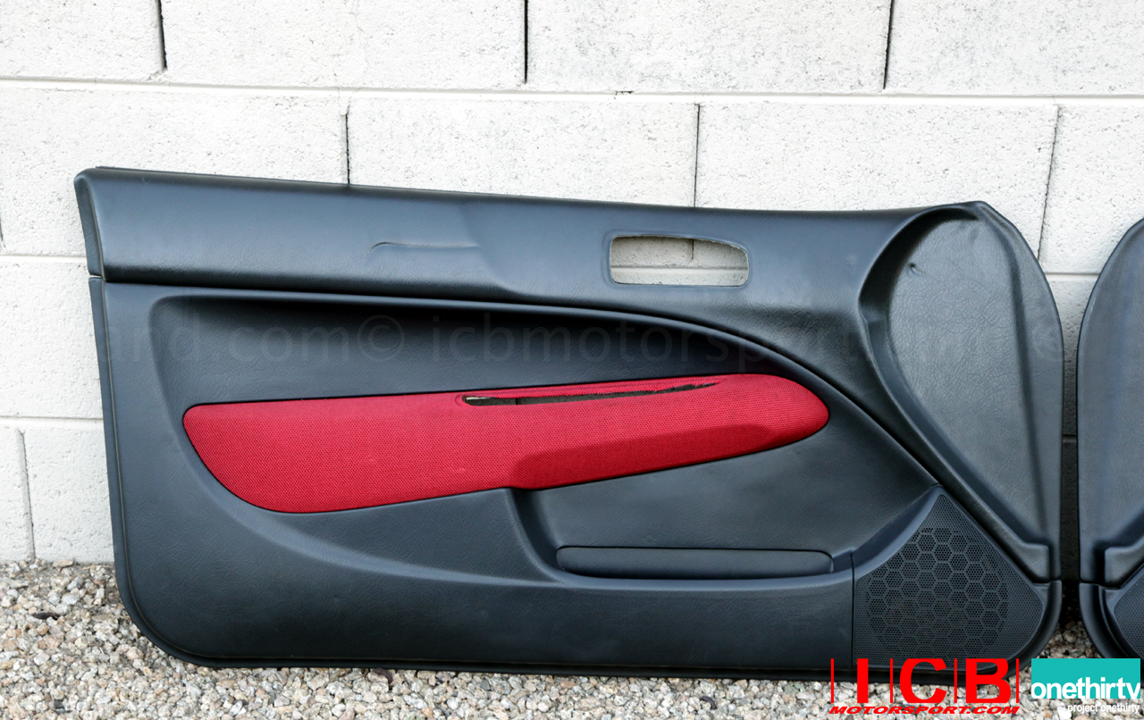 Used JDM Honda Civic EK9 CTR Type R Red Door Panels