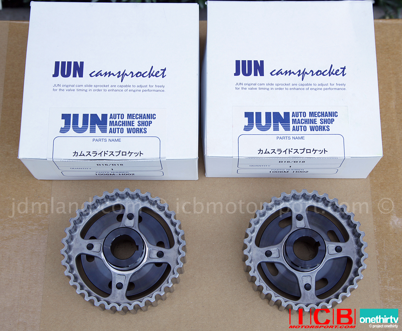 JUN Auto Mechanic Billet B16A/B18C B Series Motor Cam Gears Set Rare