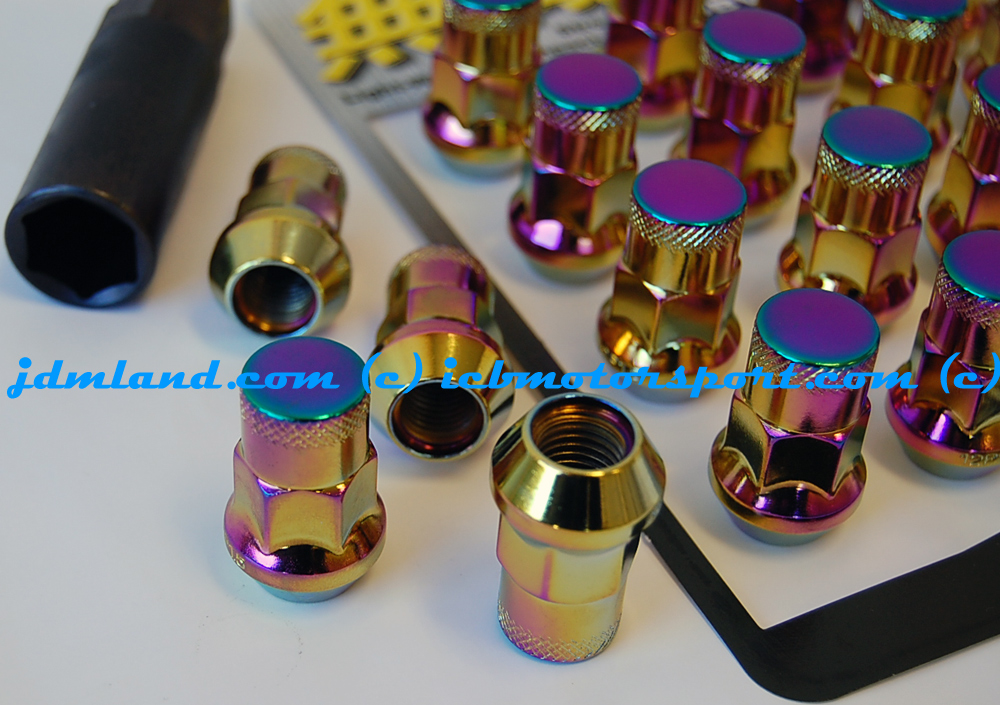 Muteki SR35 Lug Nuts Neo Chrome Closed Ended 32926N 12x1.50mm FREE SHIPPING