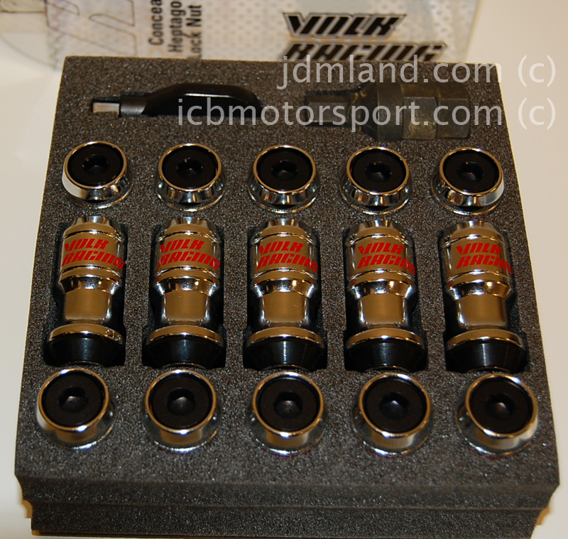 VOLK Racing Formula Lug Nuts Set Black WFN1215B 12X1.50mm FREE SHIPPING