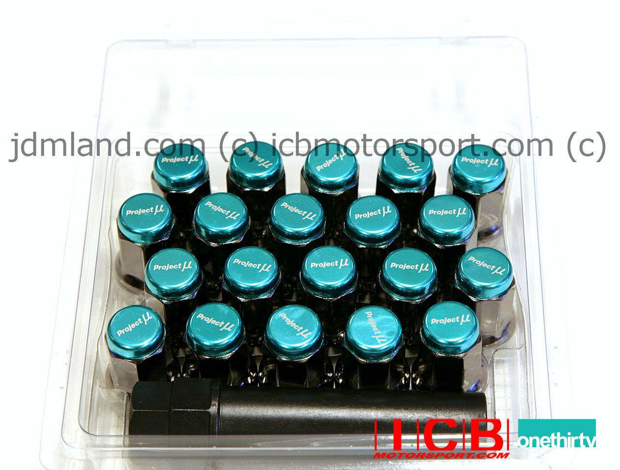 ProjectMu LNP150M Teal Heptagon Super Lug Nut 7 M12P1.50mm LNP150M