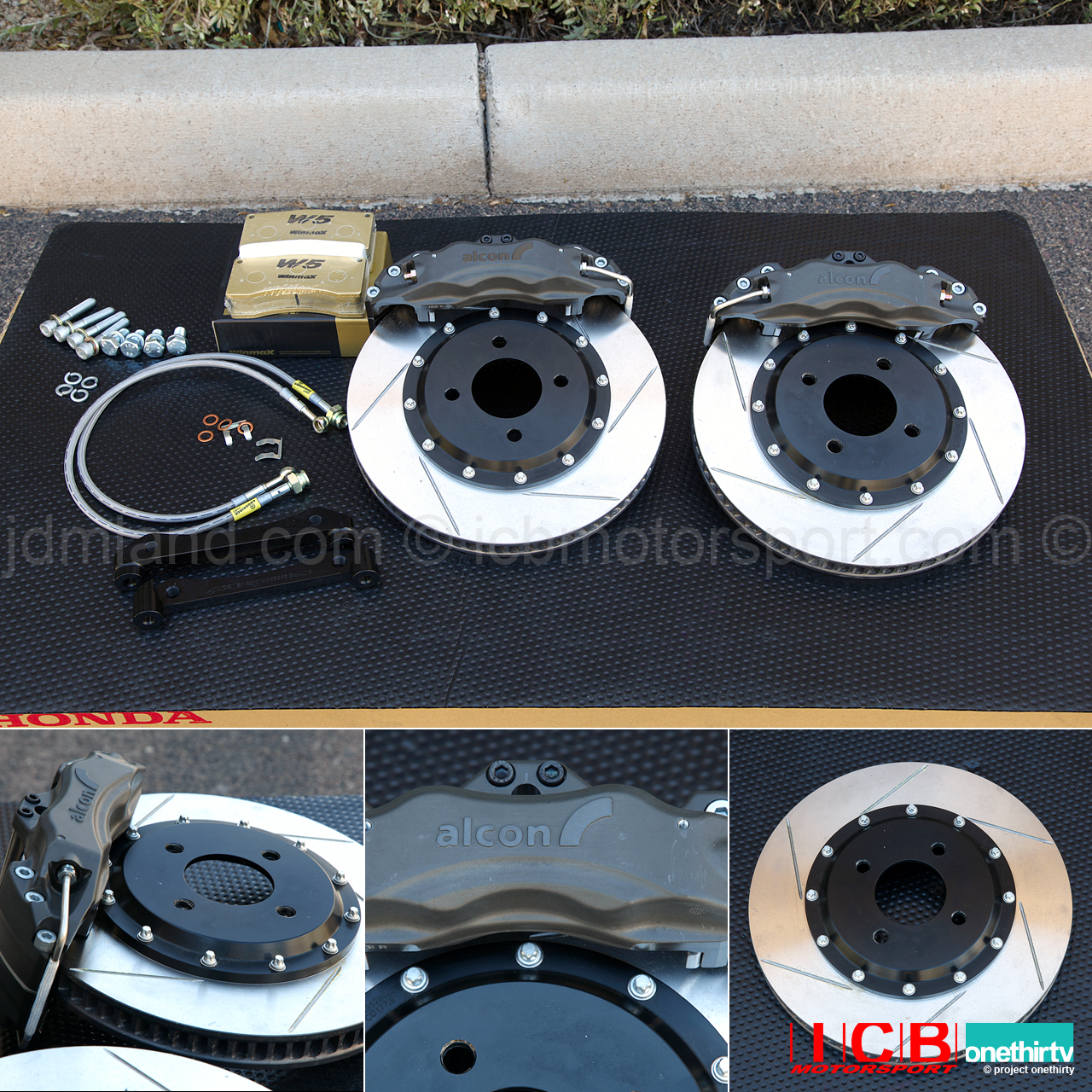 Alcon Calipers w/ 295mm/11.6" Rotors Brake Kit 5X114.3 Civic