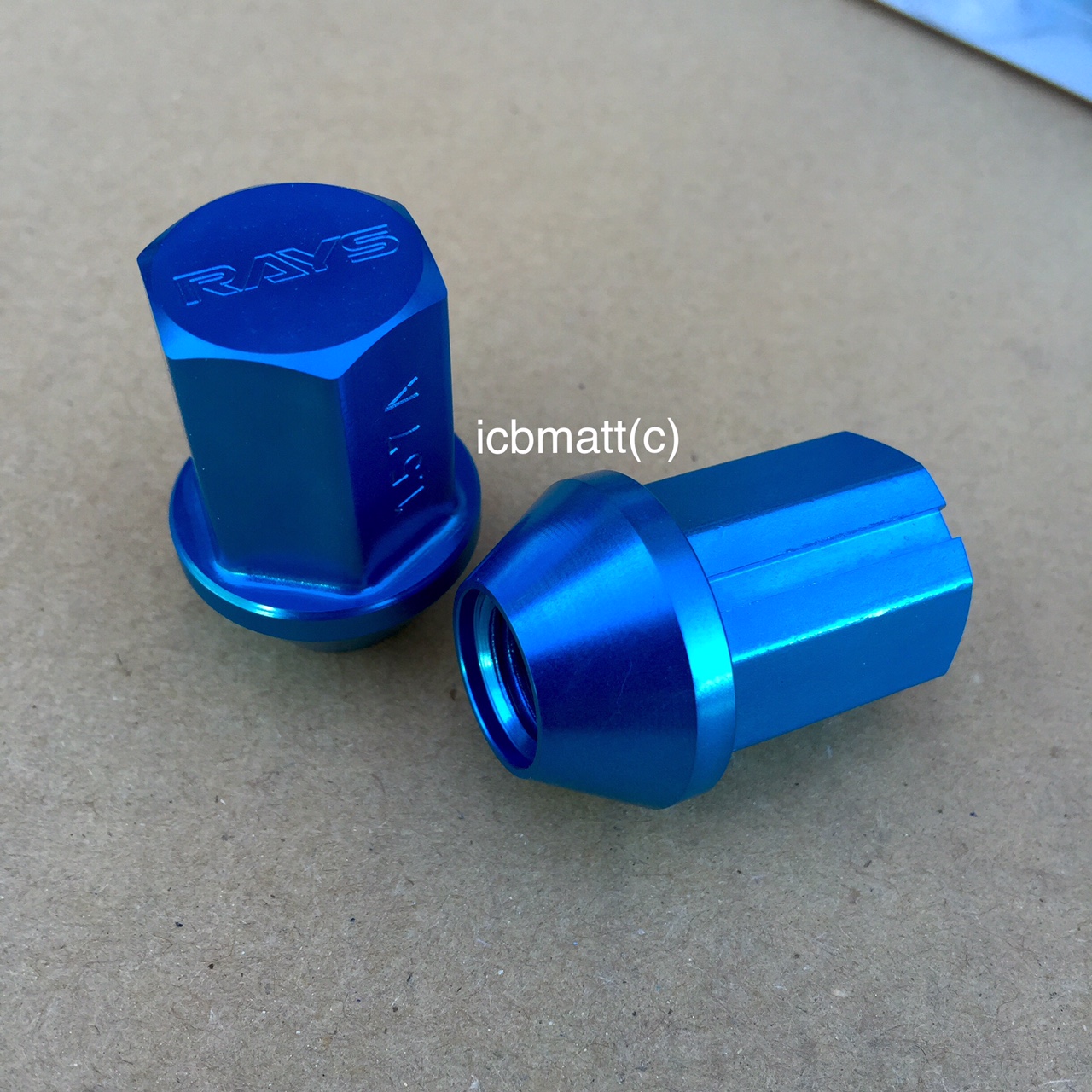 Rays Engineering Blue Lug Nut Set 35mm 12x1.50mm Set with Locks FREE