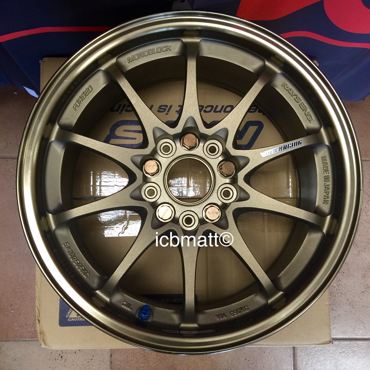 Rays Engineering Bronze Lug Nut Set 27mm 12x1.50mm Set with Locks FREE