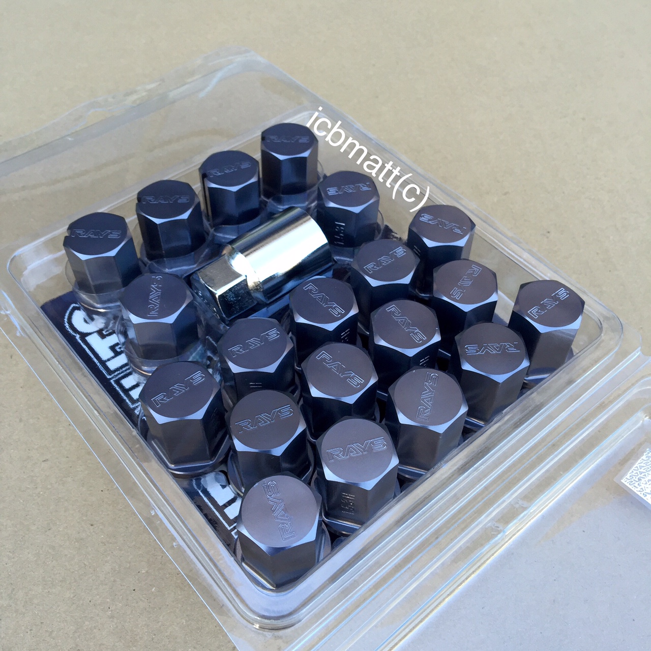 Rays Engineering Gunmetal Lug Nut Set 35mm 12x1.50mm Set with Locks