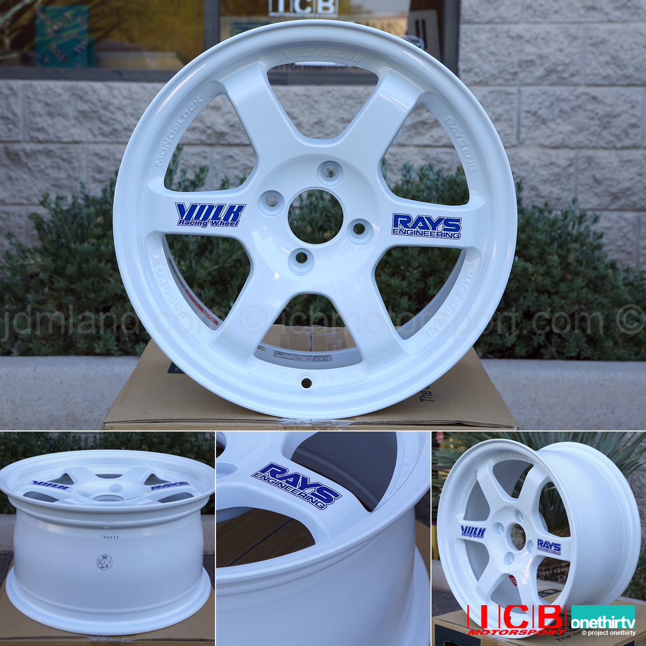 Rays Volk Racing TE37 Wheels 15X8 4X100 +35 Offset Dash White