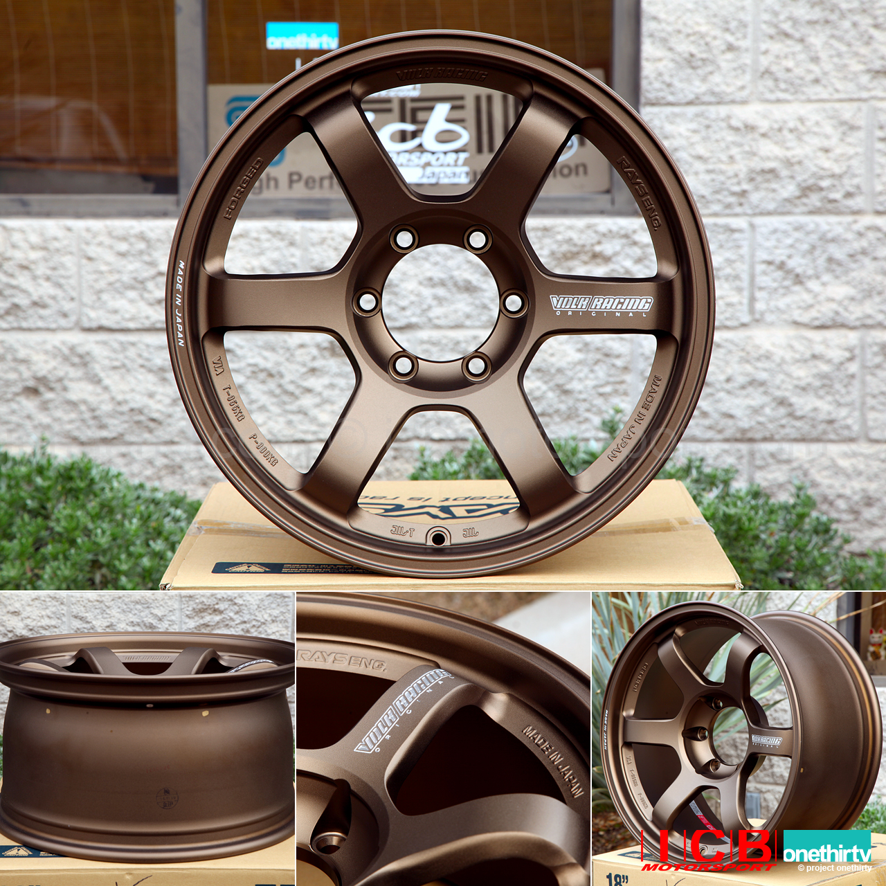 Rays Volk Racing TE37 Wheels 18X9 6X139.7 0 Offset Bronze Large P.C.D