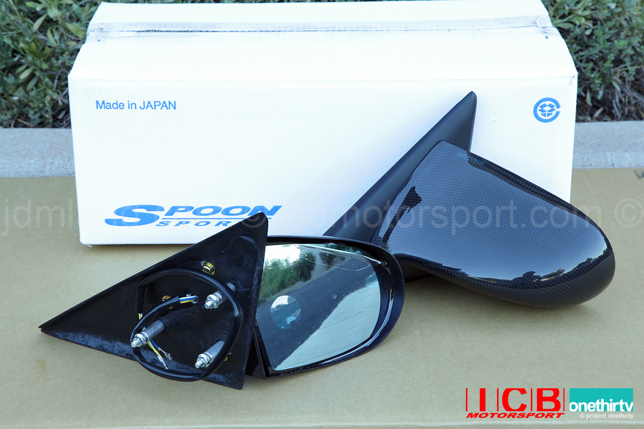 Spoon Sports Gen III Carbon Fiber Mirrors with Power Adjust Civic EG6