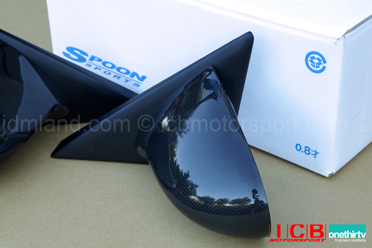 Spoon Sports Gen III Carbon Fiber Mirrors with Power Adjust Civic EG6