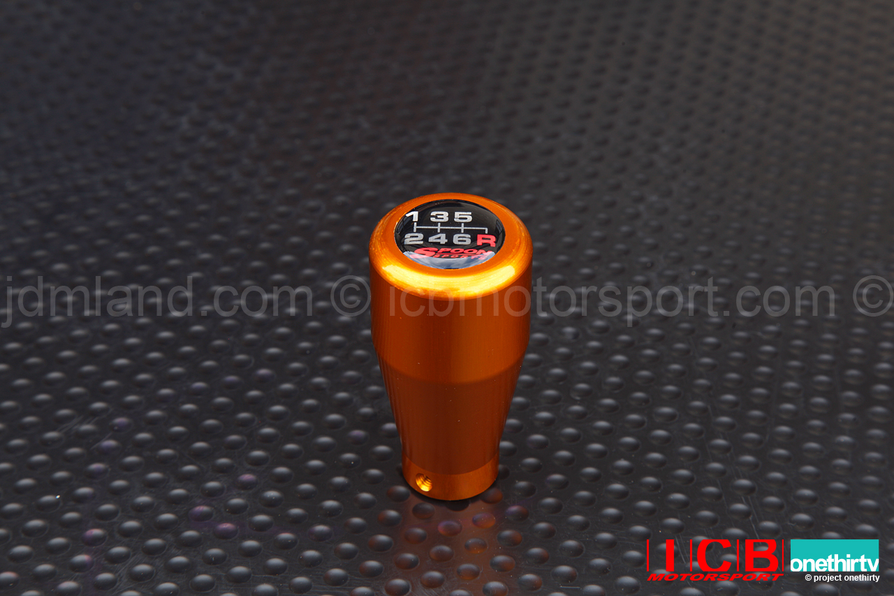 Spoon Sports Aluminum Shift Knob 5 Speed 6 Speed Anodized Gold