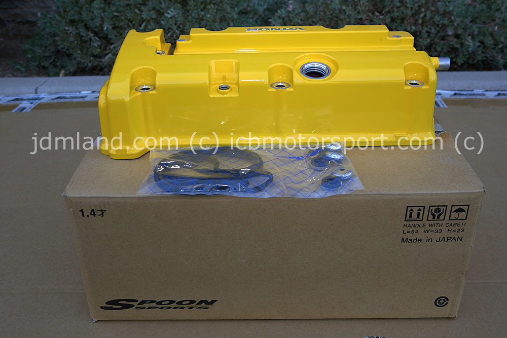 Spoon Sports K20A DC5/EP3 DOHC iVTEC Yellow Valve Cover