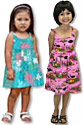 Hawaiian bungee dresses for girls
