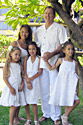 Wedding White Family Hawaiian Prints