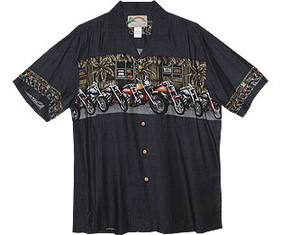 Motorcycle Chestband Hawaiian Shirt