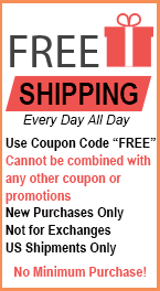 Free Shipping no Minimum purchase required!