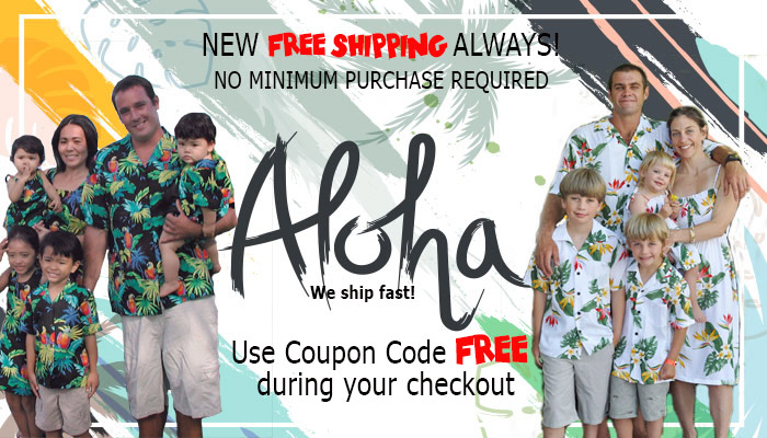 Alohawears Clothing Company Made in Hawaii Mens Surfboard Hibiscus Hawaiian Aloha Shirt 
