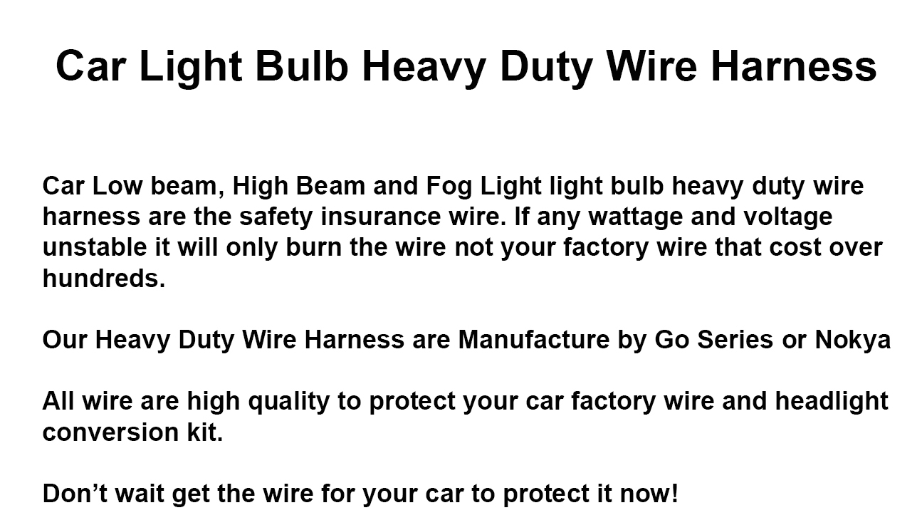 OptionStage4U | Headlight Fog Light Heavy Duty Wire Harness Socket Plug