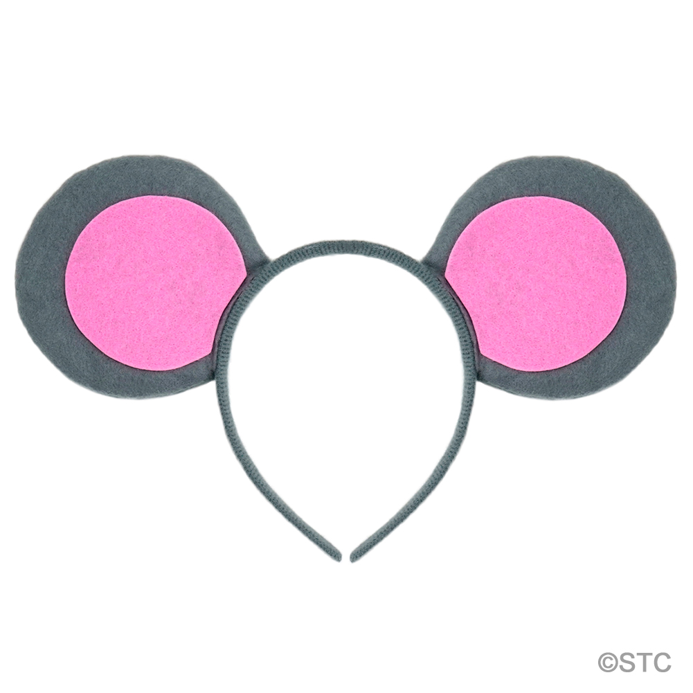 Mouse-A-Like Ears & Tail Costume Set (Gray & Pink)