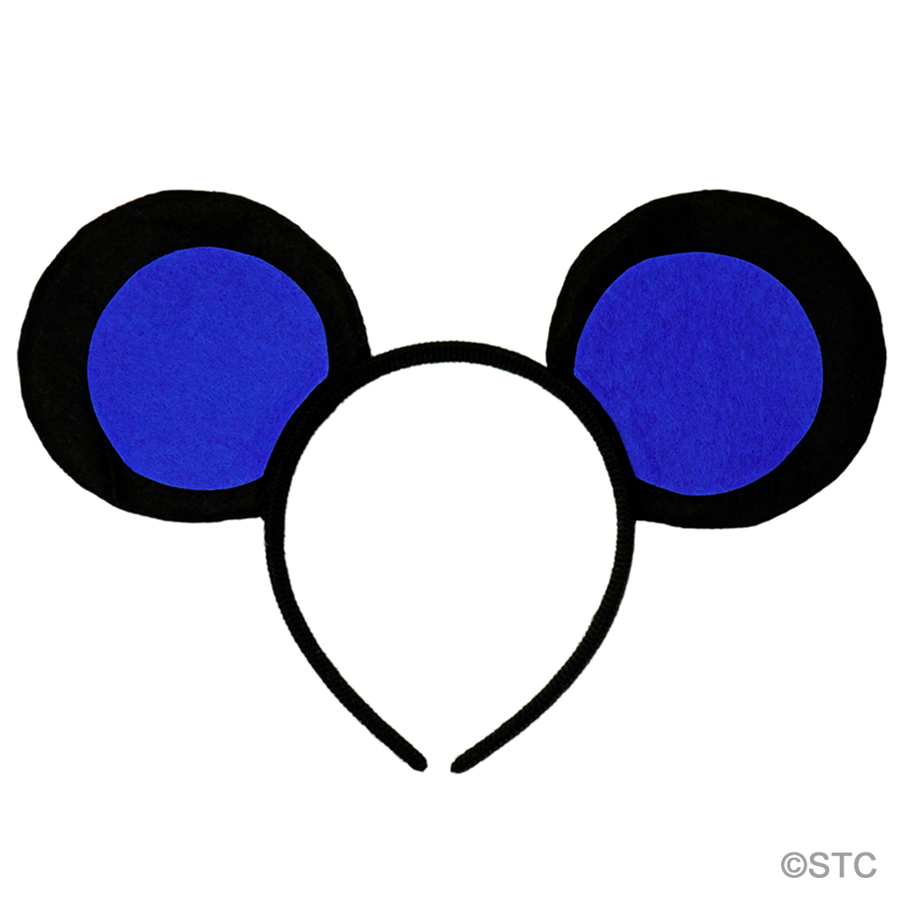 Mouse-A-Like Ears & Tail Costume Set (Black & Blue)
