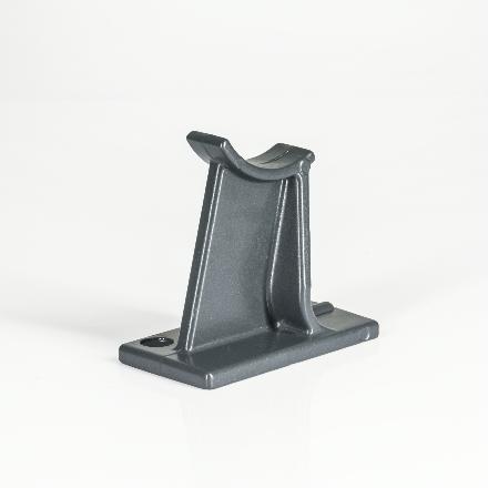 Black Valdern Pair of Universal Traditional Column Radiator Support Feet Available in White Anthracite Grey Anthracite Grey -100 mm High 